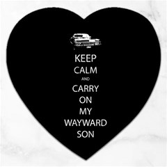 Carry On Centered Jigsaw Puzzle (heart) by TheFandomWard