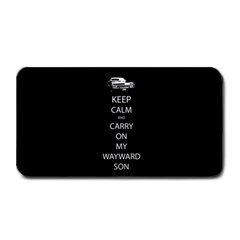 Keep Calm And Carry On My Wayward Sonmedium Bar Mat by TheFandomWard