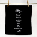 Keep Calm and Carry On My Wayward Son Face Towel Front