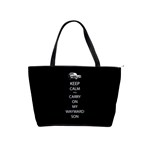 Keep Calm and Carry On My Wayward Son Large Shoulder Bag Front