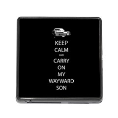 Keep Calm And Carry On My Wayward Son Memory Card Reader With Storage (square) by TheFandomWard