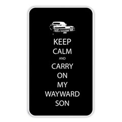 Keep Calm And Carry On My Wayward Son Memory Card Reader (rectangular) by TheFandomWard