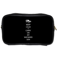 Keep Calm And Carry On My Wayward Son Travel Toiletry Bag (one Side) by TheFandomWard