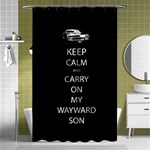 Keep Calm and Carry On My Wayward Son Shower Curtain 48  x 72  (Small) Curtain(48  X 72 ) - 42.18 x64.8  Curtain(48  X 72 )