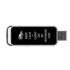 Keep Calm And Carry On My Wayward Son Flash Drive V2 (two-sided)  by TheFandomWard