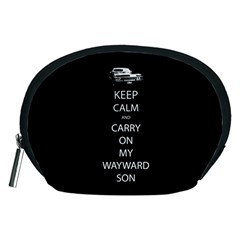 Keep Calm And Carry On My Wayward Son Accessory Pouch (medium) by TheFandomWard