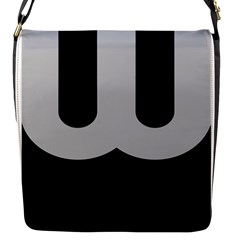 Black Grey Abstract  Flap Messenger Bag (s)