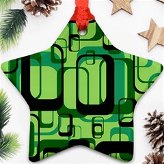 Retro Pattern 1971 Green Ornament (star)  by ImpressiveMoments