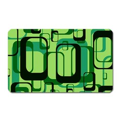 Retro Pattern 1971 Green Magnet (rectangular) by ImpressiveMoments