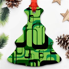 Retro Pattern 1971 Green Ornament (christmas Tree) by ImpressiveMoments