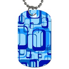 Retro Pattern 1971 Blue Dog Tag (one Side) by ImpressiveMoments