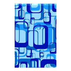 Retro Pattern 1971 Blue Shower Curtain 48  X 72  (small) 