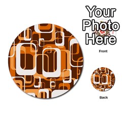 Retro Pattern 1971 Orange Multi-purpose Cards (round)  by ImpressiveMoments