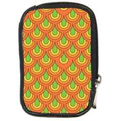 70s Green Orange Pattern Compact Camera Cases