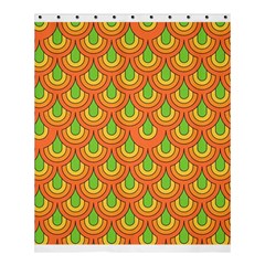 70s Green Orange Pattern Shower Curtain 60  X 72  (medium)  by ImpressiveMoments