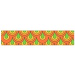 70s Green Orange Pattern Flano Scarf (Small)  Front