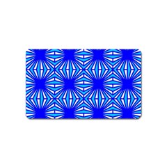 Retro Blue Pattern Magnet (name Card) by ImpressiveMoments