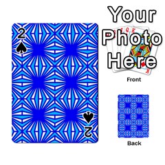 Retro Blue Pattern Playing Cards 54 Designs  by ImpressiveMoments