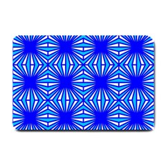 Retro Blue Pattern Small Doormat  by ImpressiveMoments