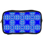 Retro Blue Pattern Toiletries Bags 2-Side Back