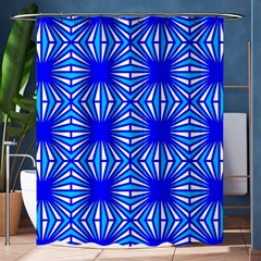 Retro Blue Pattern Shower Curtain 60  X 72  (medium) 