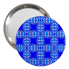 Retro Blue Pattern 3  Handbag Mirrors by ImpressiveMoments