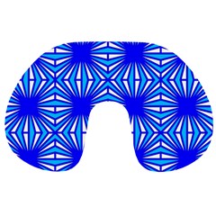 Retro Blue Pattern Travel Neck Pillows