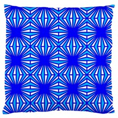 Retro Blue Pattern Large Flano Cushion Cases (one Side)  by ImpressiveMoments