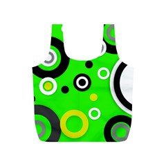 Florescent Green Yellow Abstract  Full Print Recycle Bags (s)  by OCDesignss