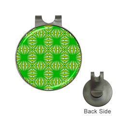 Retro Green Pattern Hat Clips With Golf Markers by ImpressiveMoments