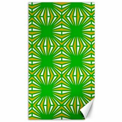 Retro Green Pattern Canvas 40  X 72   by ImpressiveMoments