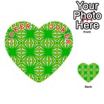 Retro Green Pattern Playing Cards 54 (Heart)  Front - Joker2