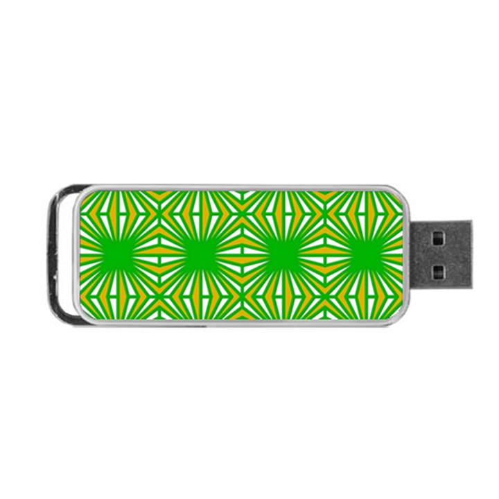 Retro Green Pattern Portable USB Flash (Two Sides)