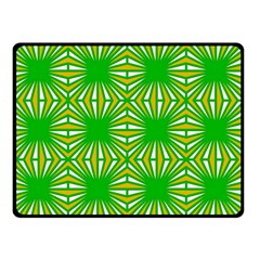 Retro Green Pattern Double Sided Fleece Blanket (small) 