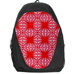 Retro Red Pattern Backpack Bag by ImpressiveMoments