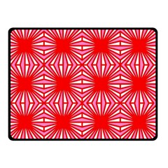 Retro Red Pattern Double Sided Fleece Blanket (small)  by ImpressiveMoments