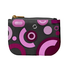 Grey Plum Abstract Pattern  Mini Coin Purses