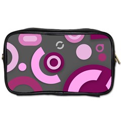 Grey Plum Abstract Pattern  Toiletries Bags by OCDesignss