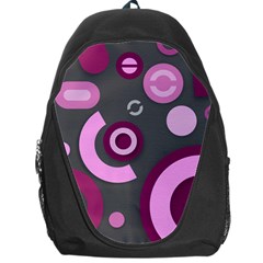 Grey Plum Abstract Pattern  Backpack Bag