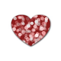 Modern Bokeh 11 Rubber Coaster (heart)  by ImpressiveMoments