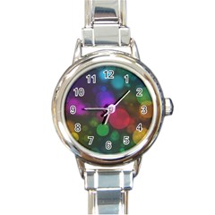 Modern Bokeh 15 Round Italian Charm Watches by ImpressiveMoments