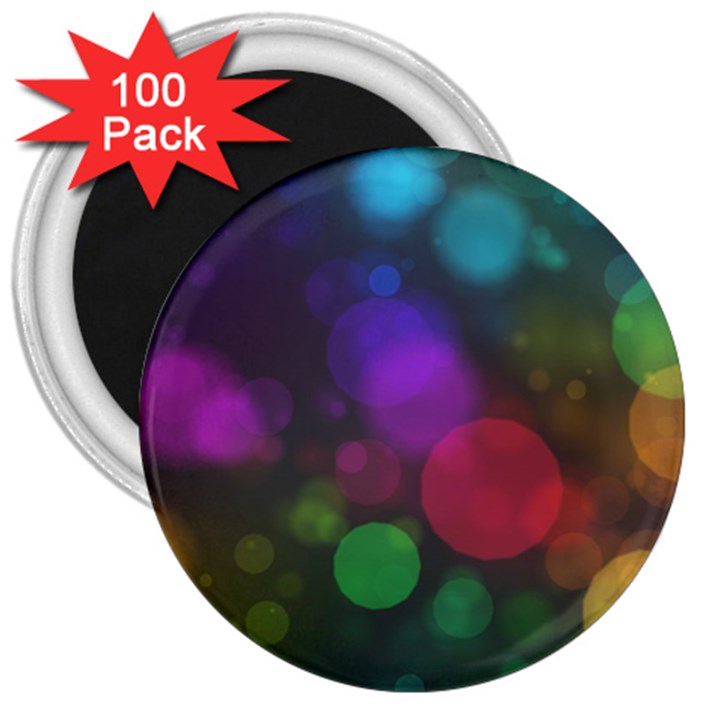 Modern Bokeh 15 3  Magnets (100 pack)