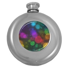 Modern Bokeh 15 Round Hip Flask (5 Oz) by ImpressiveMoments