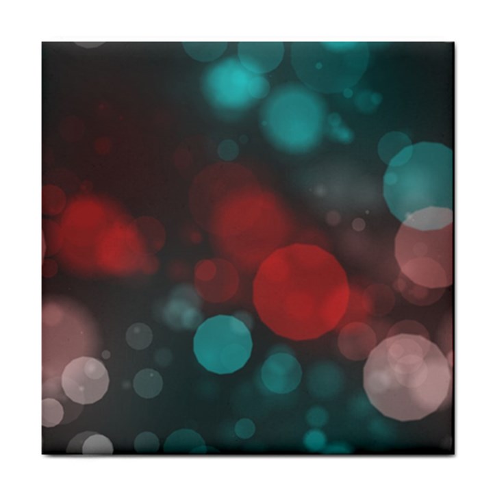 Modern Bokeh 15b Tile Coasters