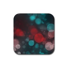 Modern Bokeh 15b Rubber Coaster (square)  by ImpressiveMoments