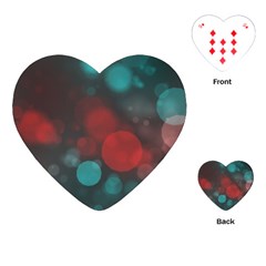 Modern Bokeh 15b Playing Cards (heart)  by ImpressiveMoments