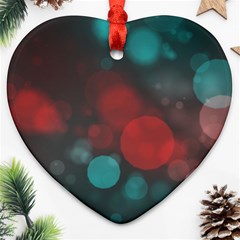 Modern Bokeh 15b Heart Ornament (2 Sides) by ImpressiveMoments