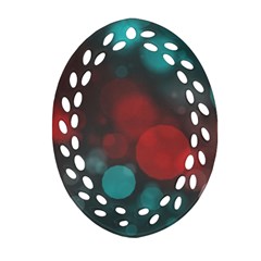 Modern Bokeh 15b Oval Filigree Ornament (2-side)  by ImpressiveMoments