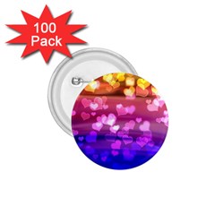 Lovely Hearts, Bokeh 1 75  Buttons (100 Pack)  by ImpressiveMoments