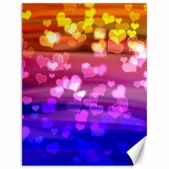 Lovely Hearts, Bokeh Canvas 12  X 16   by ImpressiveMoments